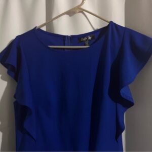 Elegant Blue Women's Pantsuit